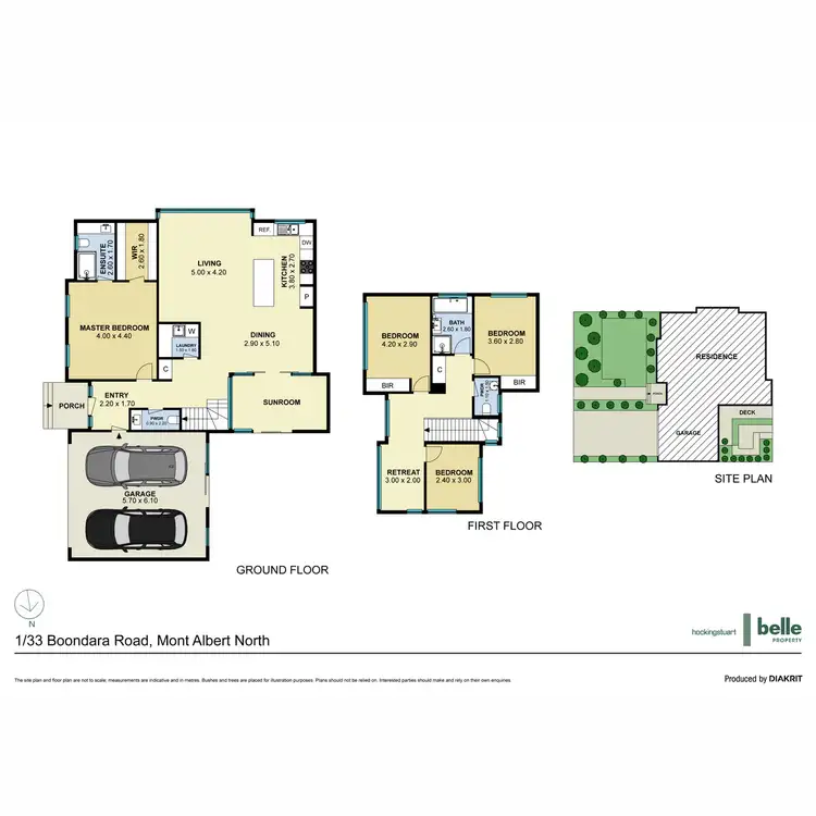 Floorplan of Homely townhouse listing, 1/33 Boondara Road, Mont Albert North VIC 3129