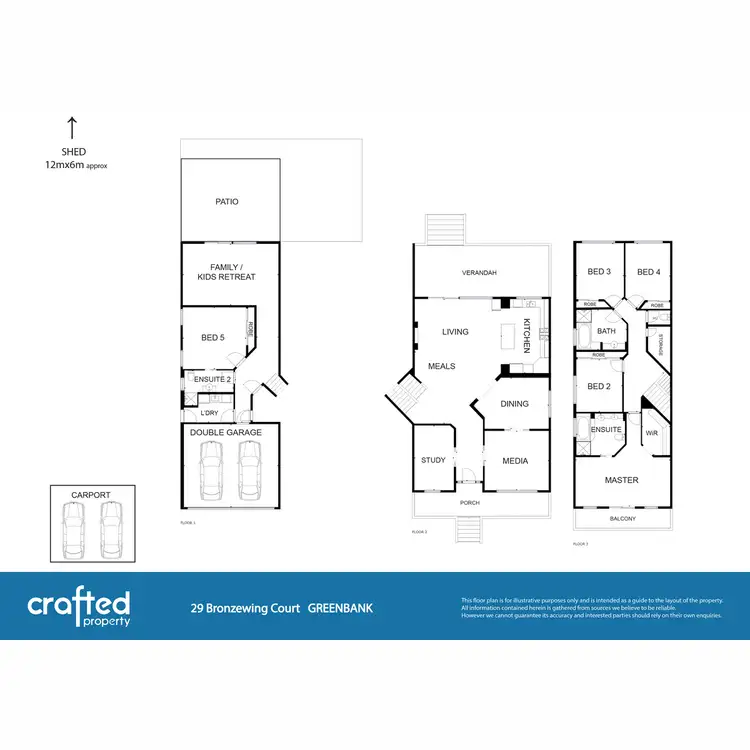 Floorplan of Homely house listing, 29 Bronzewing Court, Greenbank QLD 4124