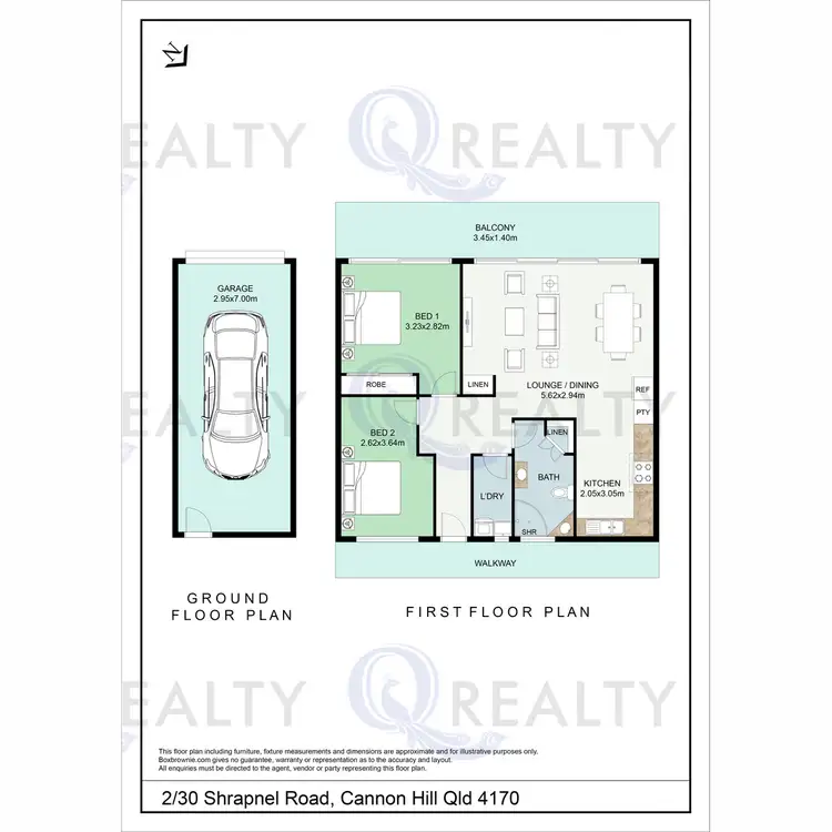 Floorplan of Homely unit listing, 2/30 Shrapnel, Cannon Hill QLD 4170