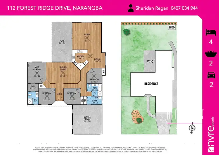 Floorplan of Homely house listing, 112 Forest Ridge Drive, Narangba QLD 4504