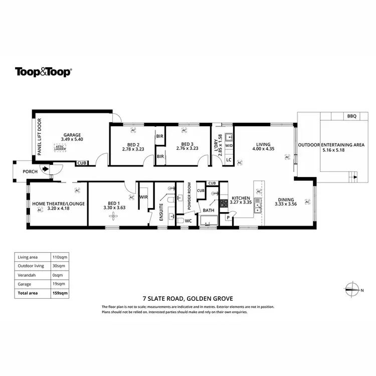 Floorplan of Homely house listing, 7 Slate Road, Golden Grove SA 5125