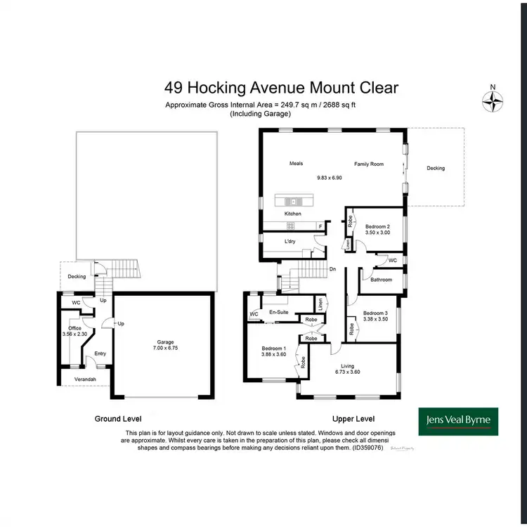 Floorplan of Homely house listing, 49 Hocking Avenue, Mount Clear VIC 3350