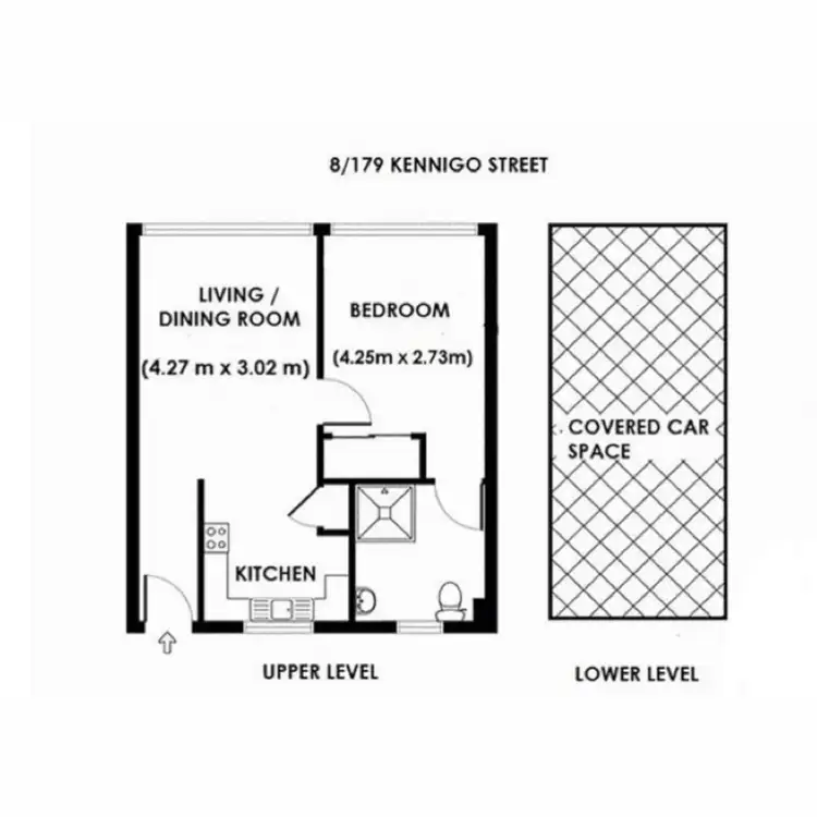Floorplan of Homely unit listing, 8/179 Kennigo Street, Spring Hill QLD 4000