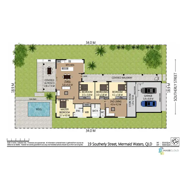 Floorplan of Homely house listing, 19 Southerly Street, Mermaid Waters QLD 4218