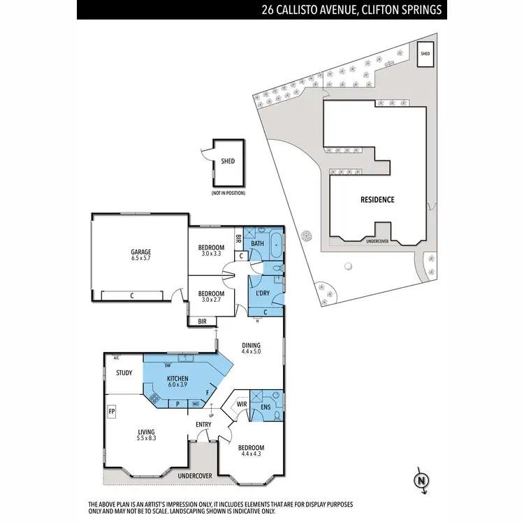 Floorplan of Homely house listing, 26 Callisto Avenue, Clifton Springs VIC 3222