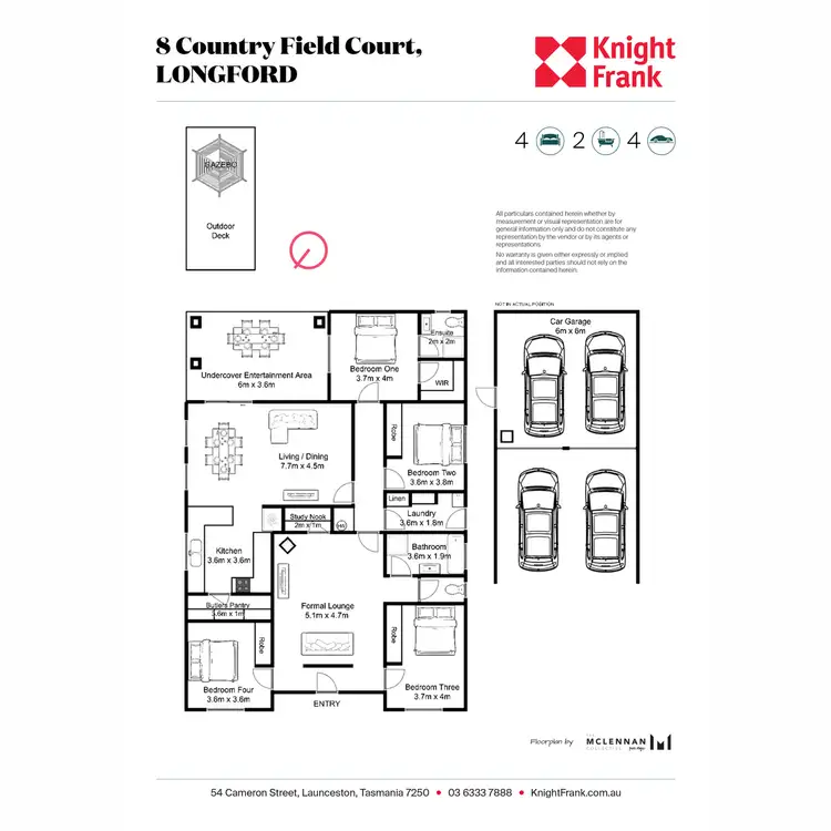 Floorplan of Homely house listing, 8 Country Field Court, Longford TAS 7301