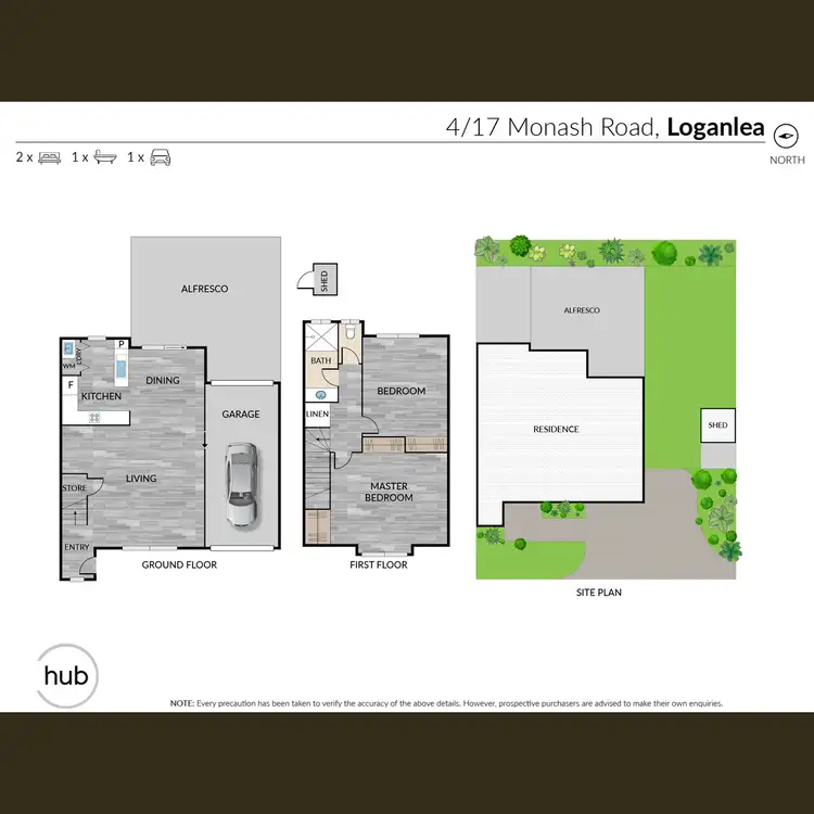 Floorplan of Homely townhouse listing, 4/17 Monash Road, Loganlea QLD 4131