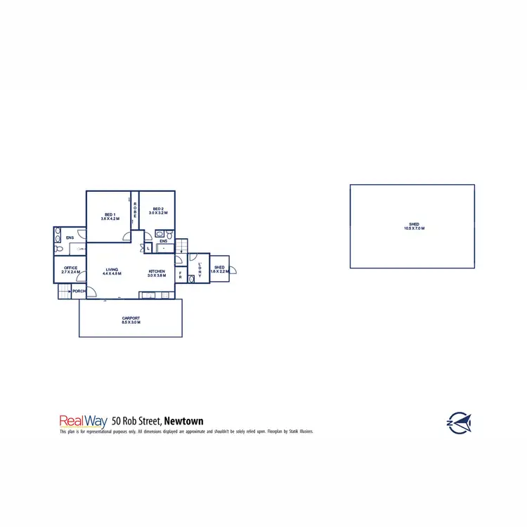 Floorplan of Homely house listing, 50 Rob Street, Newtown QLD 4350