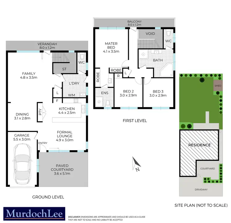 Floorplan of Homely semi-detached listing, 1/5 Rosewood Place, Cherrybrook NSW 2126