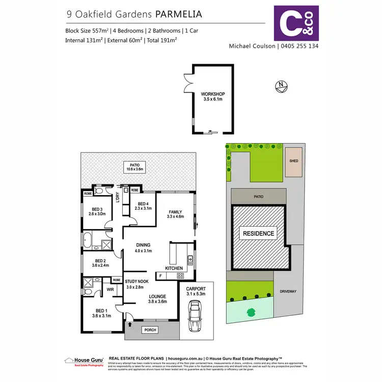 Floorplan of Homely house listing, 9 Oakfield Gardens, Parmelia WA 6167