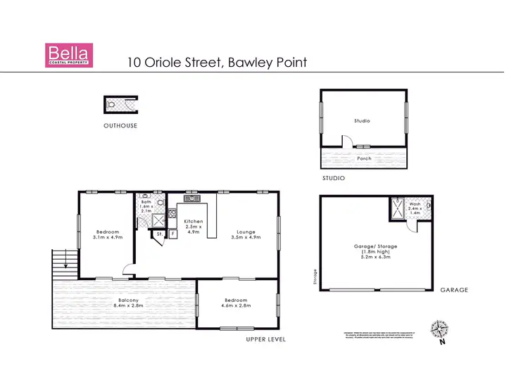 Floorplan of Homely house listing, 10 Oriole Street, Bawley Point NSW 2539