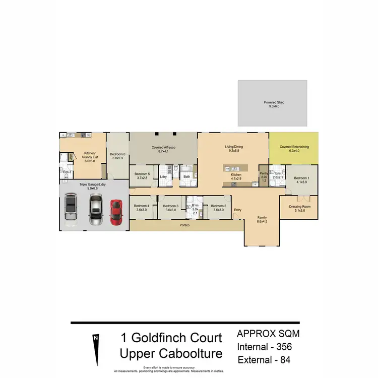 Floorplan of Homely house listing, 1 Goldfinch Court, Upper Caboolture QLD 4510