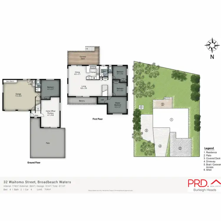 Floorplan of Homely house listing, 32 Waitomo Street, Broadbeach Waters QLD 4218