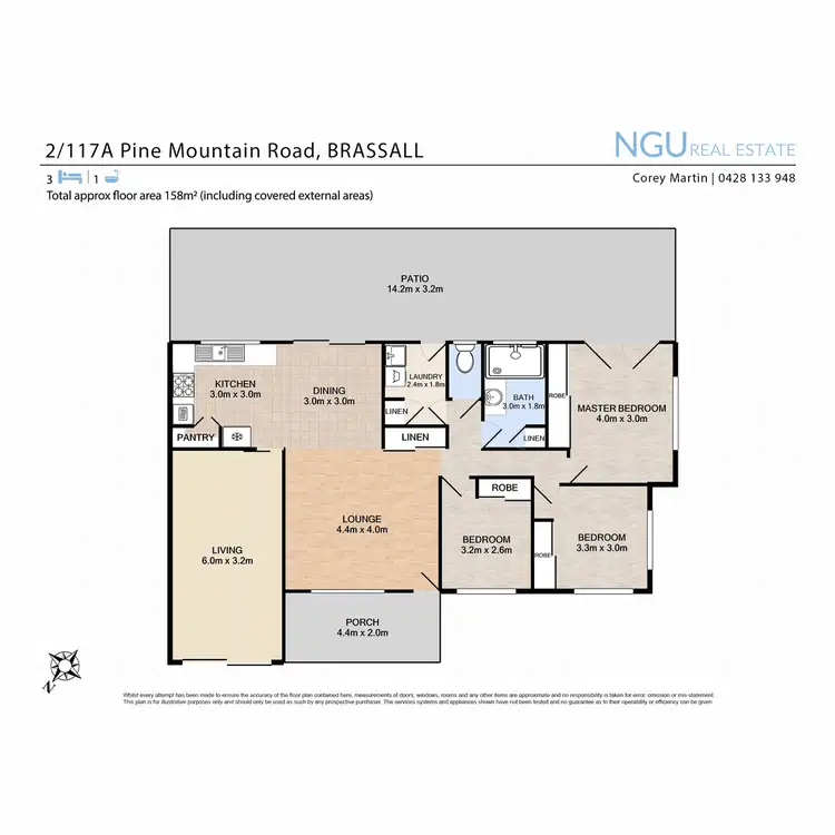 Floorplan of Homely unit listing, 2/117a Pine Mountain Road, Brassall QLD 4305