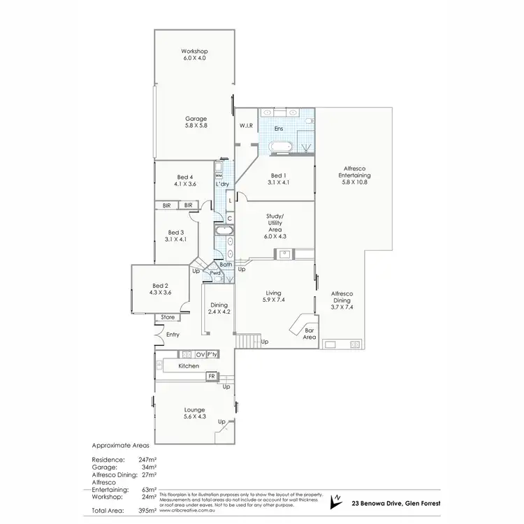 Floorplan of Homely house listing, 23 Benowa Drive, Glen Forrest WA 6071