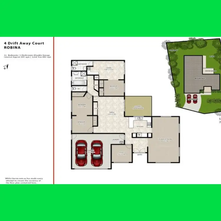 Floorplan of Homely house listing, 4 Drift Away Court, Robina QLD 4226