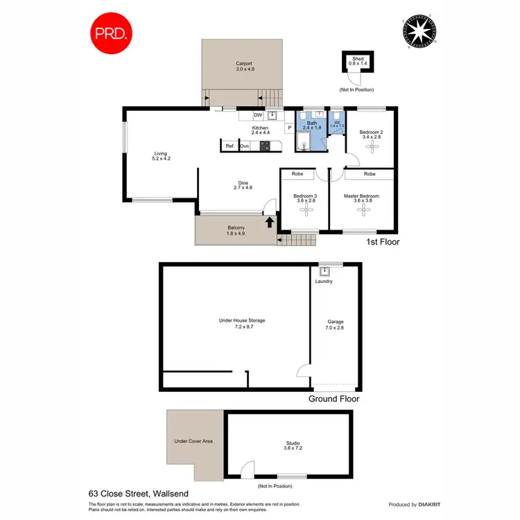 Floorplan of Homely house listing, 63 Close Street, Wallsend NSW 2287