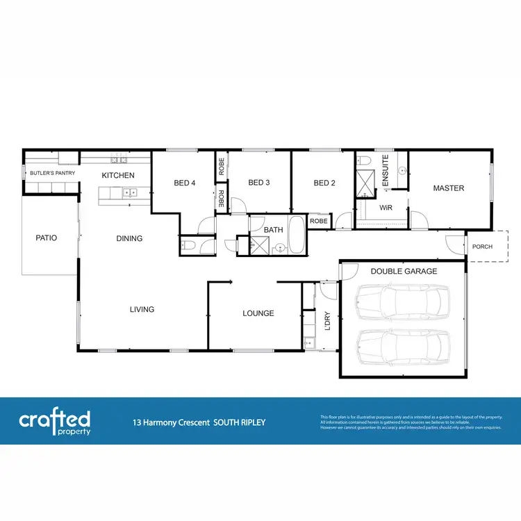 Floorplan of Homely house listing, 13 Harmony Crescent, South Ripley QLD 4306