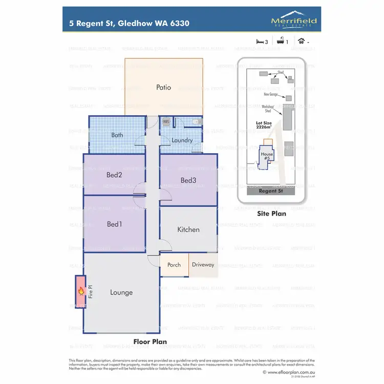 Floorplan of Homely house listing, 5 Regent Street, Gledhow WA 6330