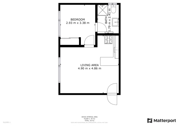 Floorplan of Homely unit listing, 12/10 Macquoid Street, Queanbeyan NSW 2620