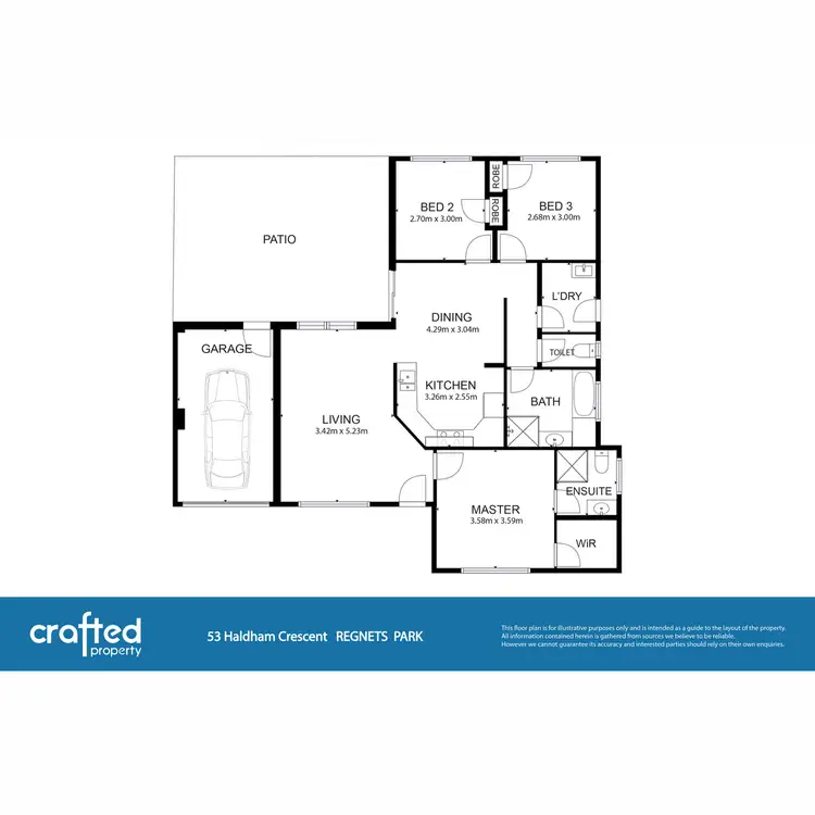 Floorplan of Homely house listing, 53 Haldham Crescent, Regents Park QLD 4118