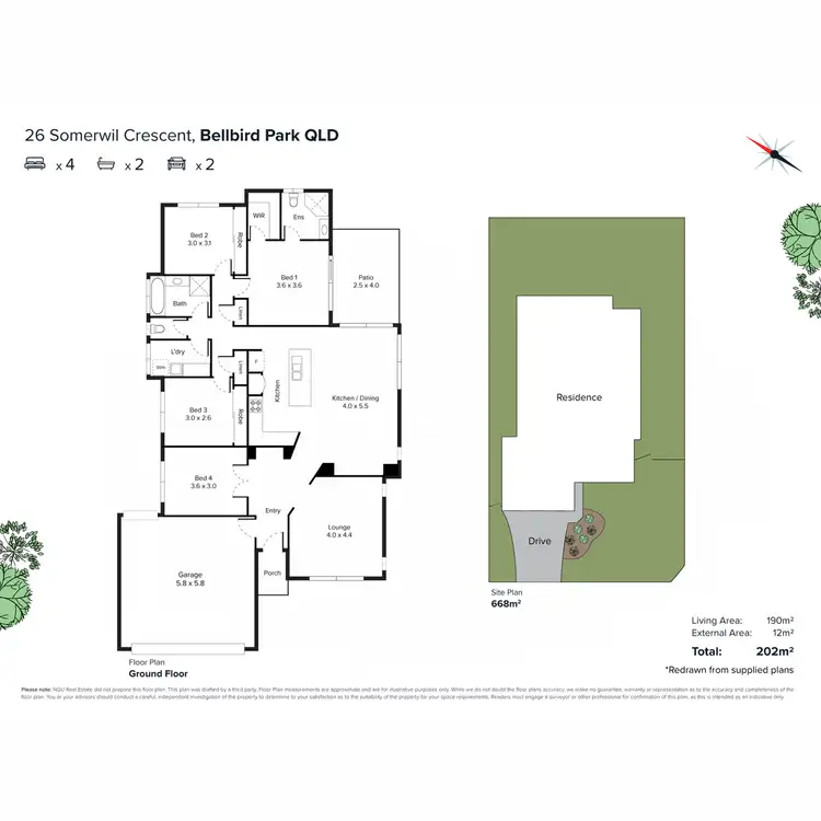 Floorplan of Homely house listing, 26 Somerwil Crescent, Bellbird Park QLD 4300
