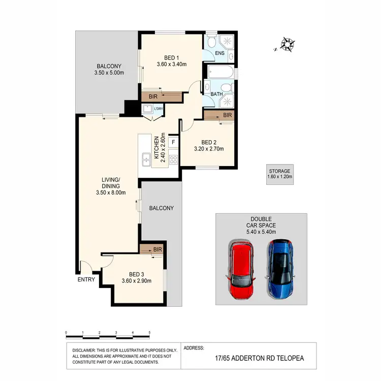 Floorplan of Homely apartment listing, 17/65 Adderton Road, Telopea NSW 2117