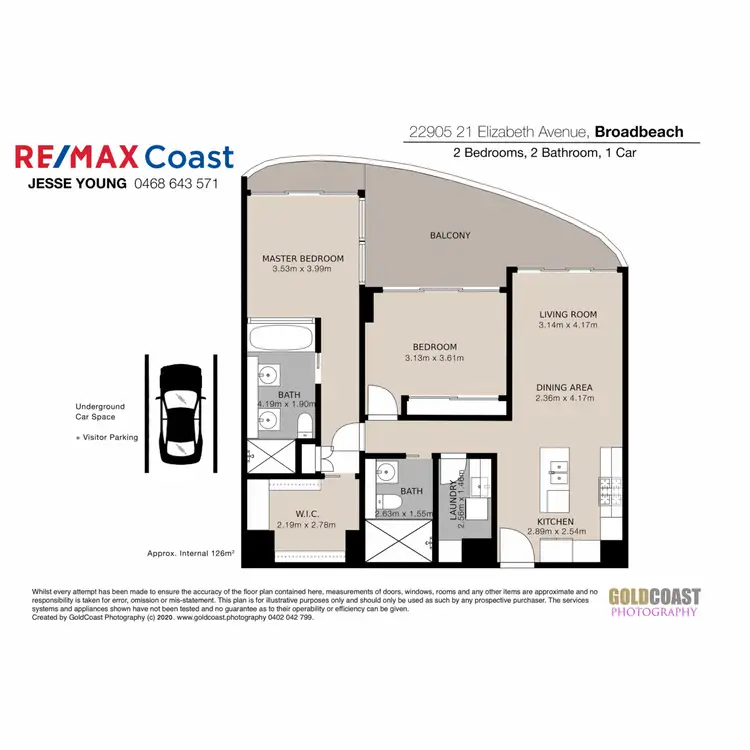 Floorplan of Homely apartment listing, 22905/21 Elizabeth Street, Broadbeach QLD 4218