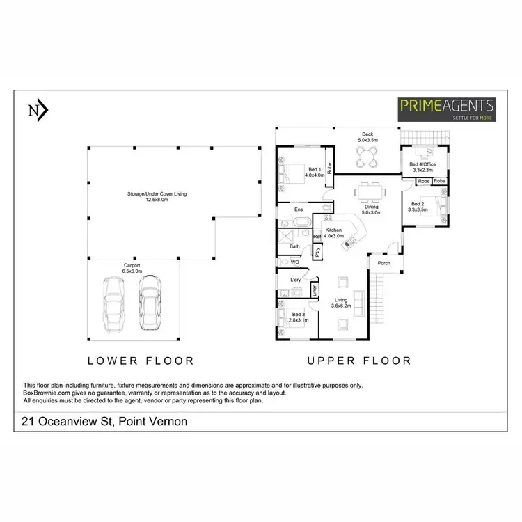 Floorplan of Homely house listing, 21 Oceanview Street, Point Vernon QLD 4655
