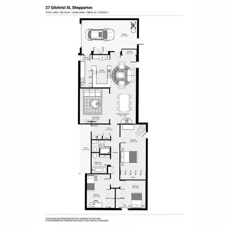 Floorplan of Homely house listing, 27 Gilchrist Street, Shepparton VIC 3630