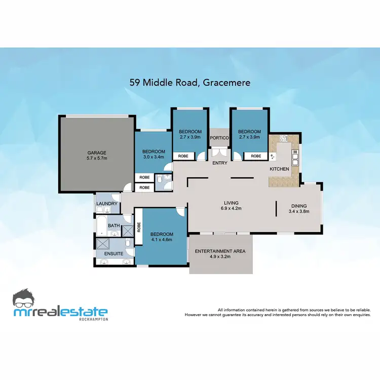 Floorplan of Homely house listing, 59 Middle Road, Gracemere QLD 4702