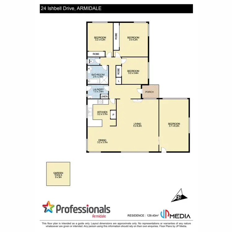 Floorplan of Homely house listing, 24 Ishbell Drive, Armidale NSW 2350