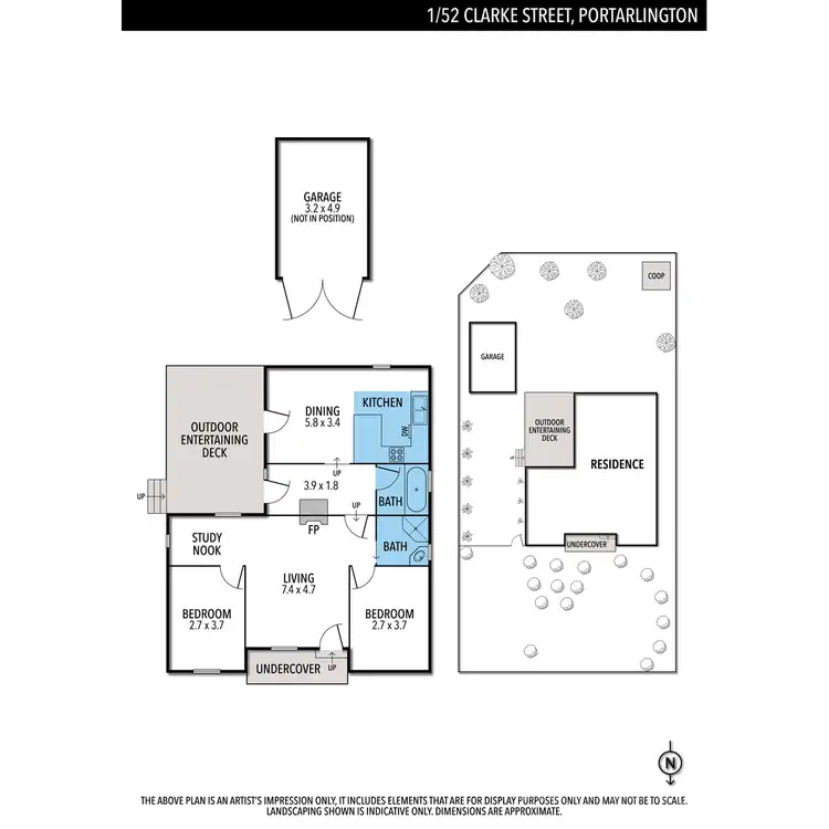 Floorplan of Homely house listing, 1/52 Clarke Street, Portarlington VIC 3223