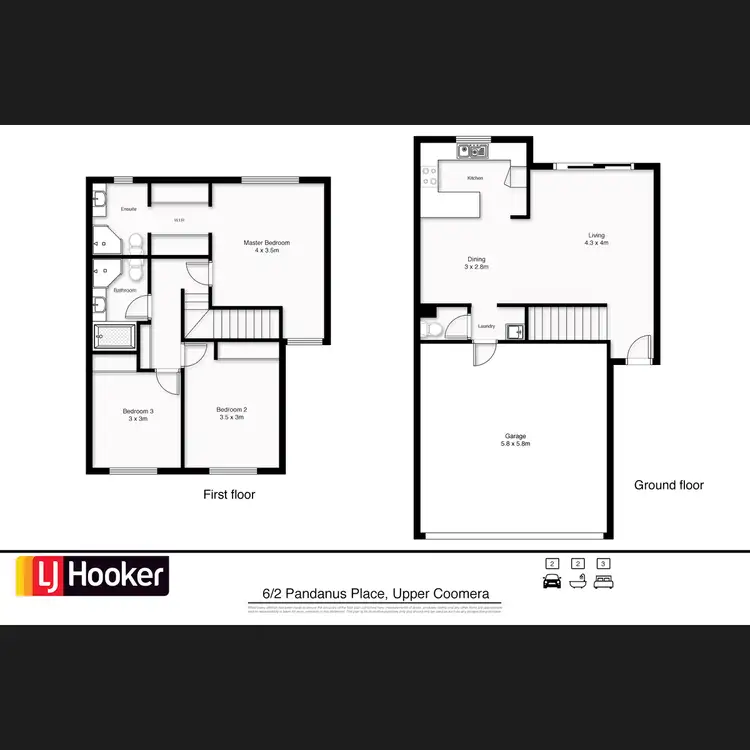 Floorplan of Homely townhouse listing, 6/2 Pandanus Place, Upper Coomera QLD 4209