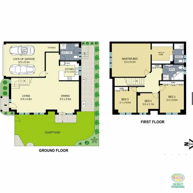 Floorplan of Homely townhouse listing, 1/16 Strickland Street, Bass Hill NSW 2197