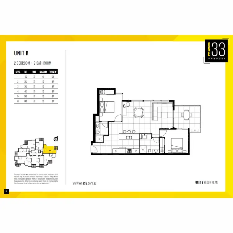 Floorplan of Homely unit listing, 202/133 Scarborough Street, Southport QLD 4215