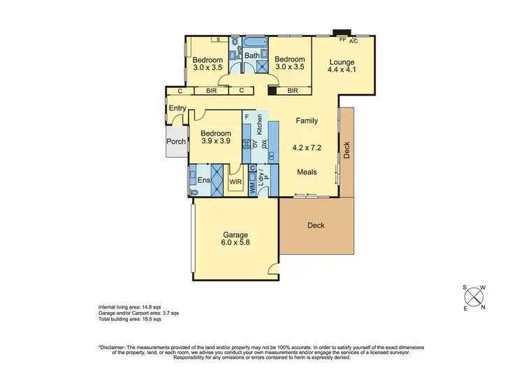 Floorplan of Homely unit listing, 3/90 Beleura Hill Road, Mornington VIC 3931
