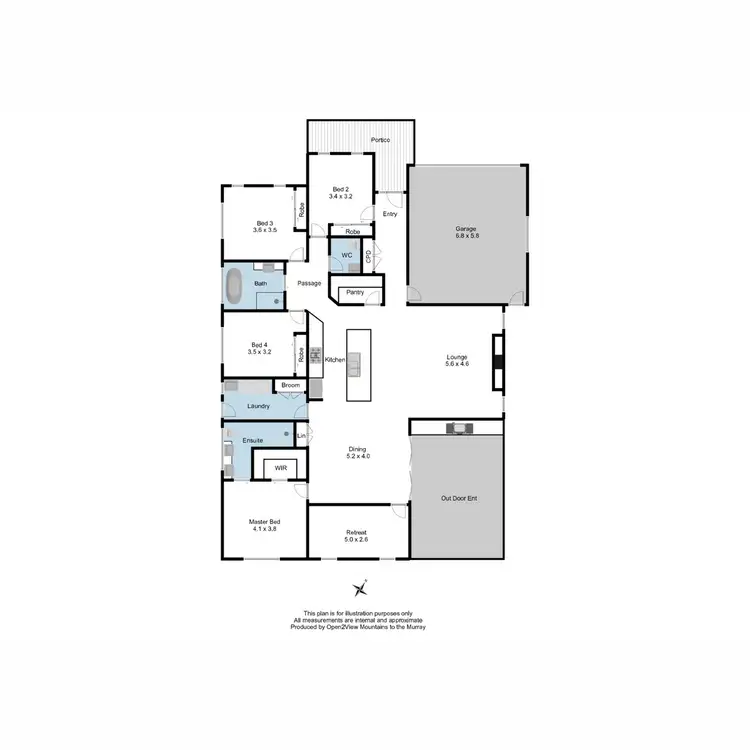 Floorplan of Homely house listing, 5 Stringybark Street, Mansfield VIC 3722