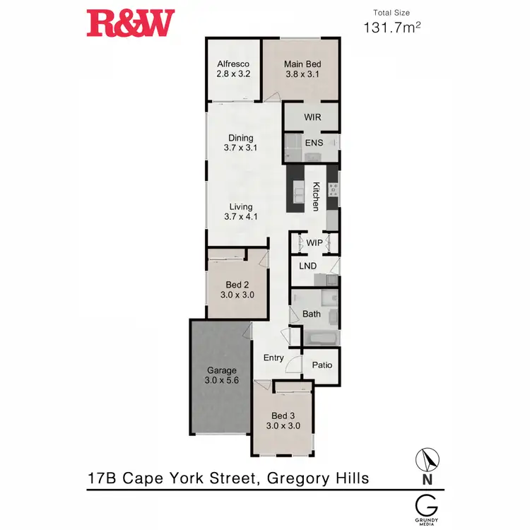 Floorplan of Homely house listing, 17B Cape York Street, Gregory Hills NSW 2557