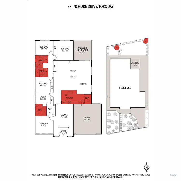 Floorplan of Homely house listing, 77 Inshore Drive, Torquay VIC 3228