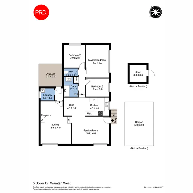 Floorplan of Homely house listing, 5 Dover Crescent, Waratah West NSW 2298
