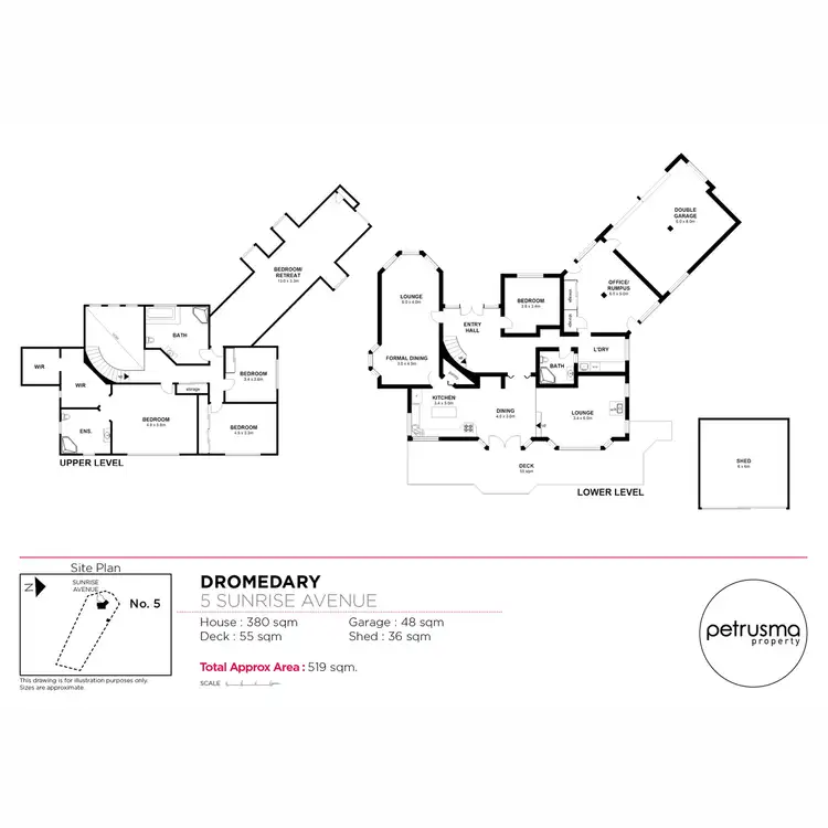 Floorplan of Homely house listing, 5 Sunrise Avenue, Dromedary TAS 7030
