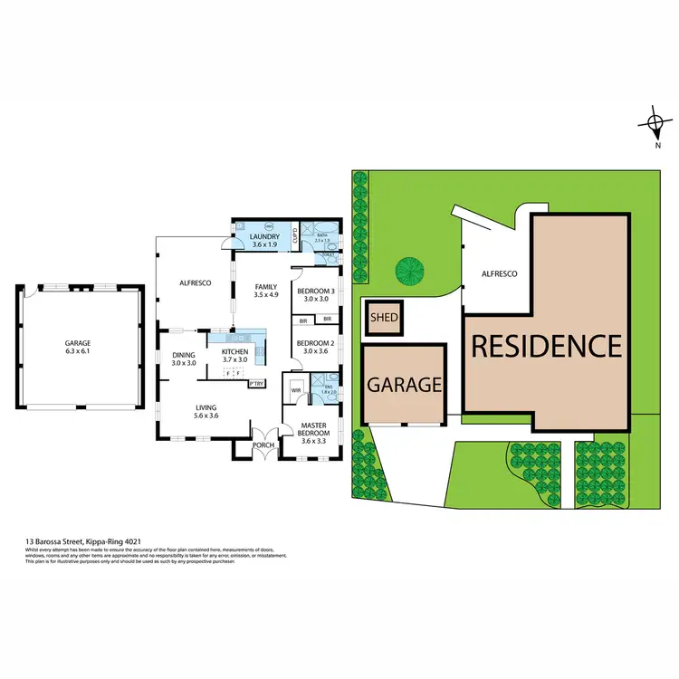 Floorplan of Homely house listing, 13 Barossa Street, Kippa-Ring QLD 4021