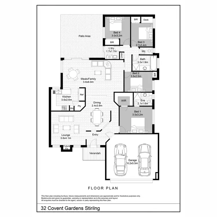 Floorplan of Homely house listing, 32 Covent Gardens, Stirling WA 6021