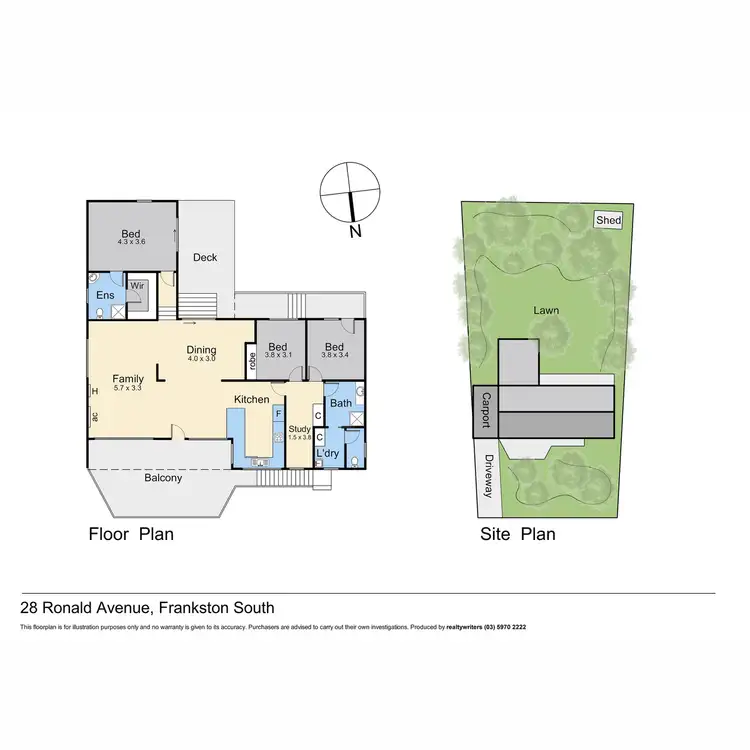 Floorplan of Homely house listing, 28 Ronald Avenue, Frankston South VIC 3199
