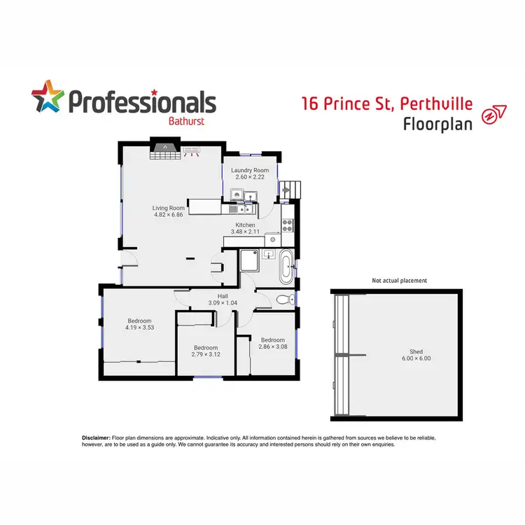 Floorplan of Homely house listing, 16 Prince Street, Perthville NSW 2795