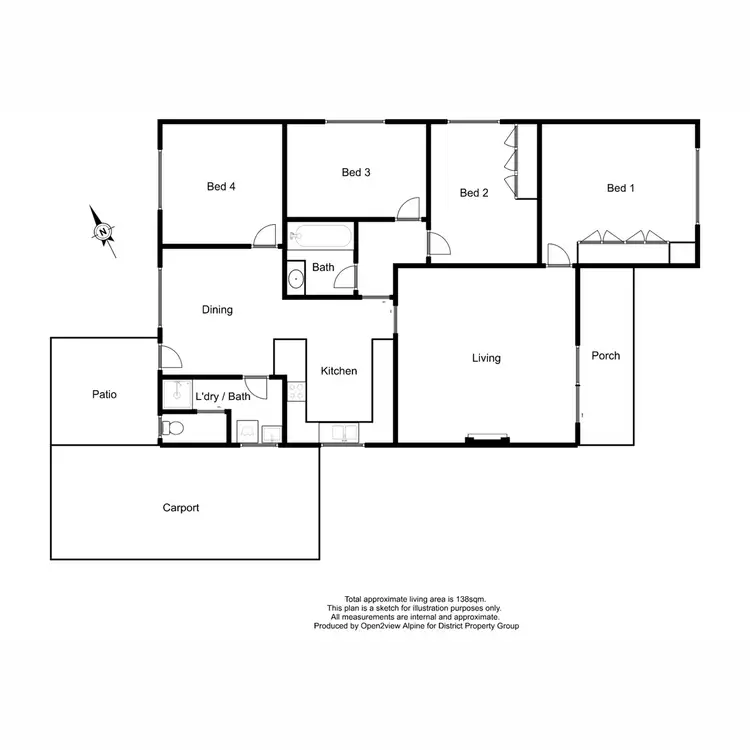 Floorplan of Homely house listing, 12 Maxwell Street, Wangaratta VIC 3677