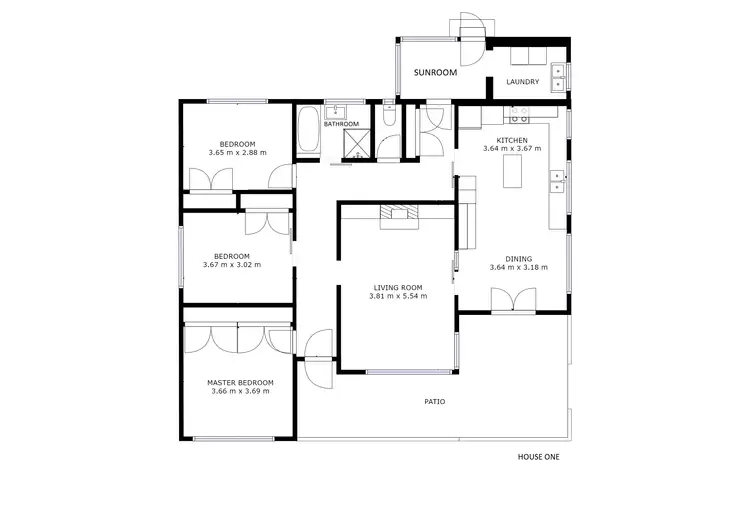 Floorplan of Homely house listing, 73 Charles Street, Wodonga VIC 3690