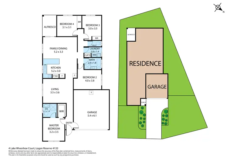 Floorplan of Homely house listing, 4 Lake Wivenhoe Court, Logan Reserve QLD 4133