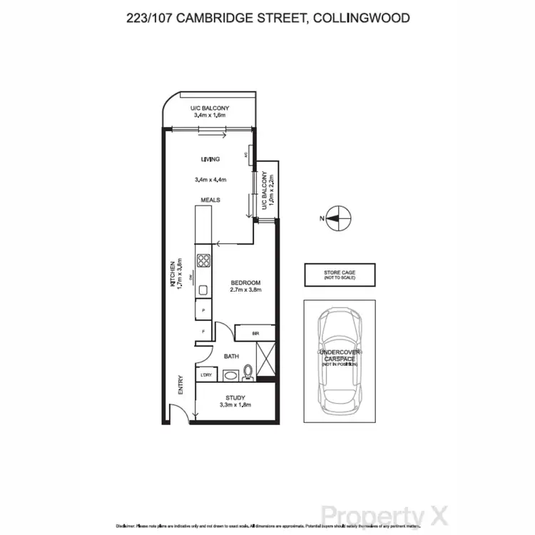 Floorplan of Homely apartment listing, 223/107 Cambridge Street, Collingwood VIC 3066